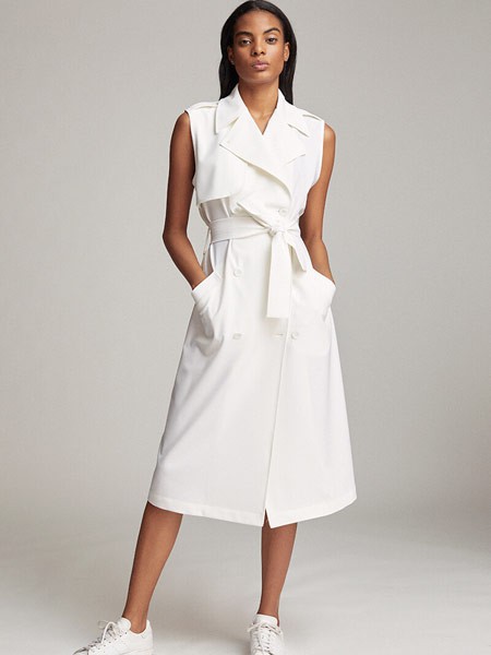 BELFE2022春夏季白色连衣裙