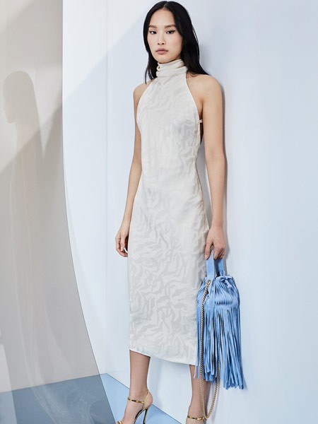 BELFE2022春夏季白色连衣裙