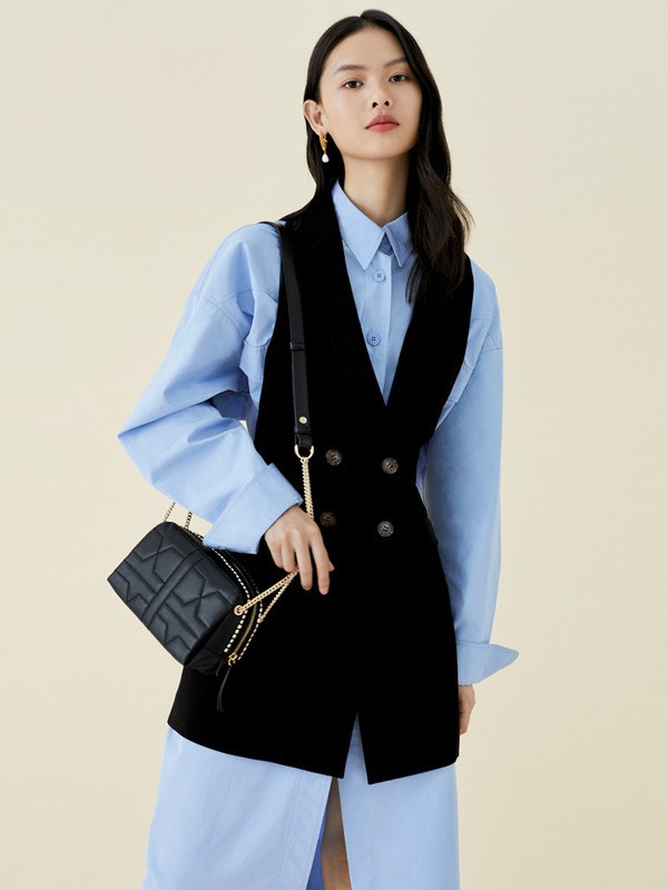 迪桑娜2022黑色单肩包