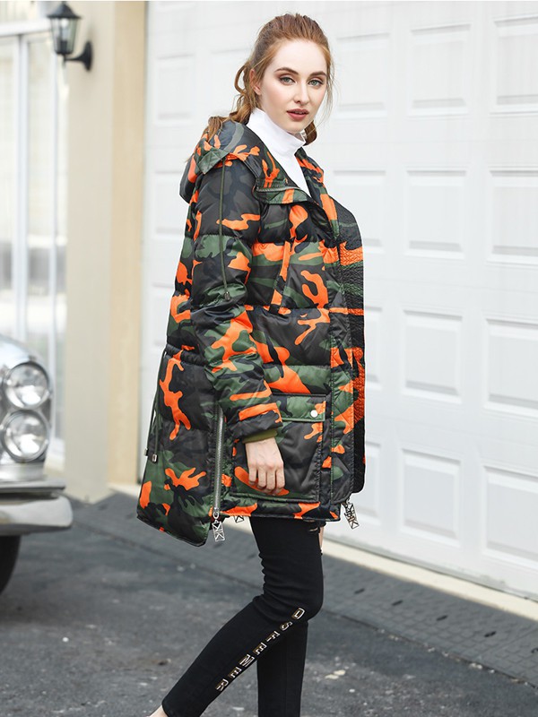 蒂斯弗2021秋冬季绿色棉服