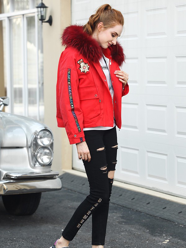 蒂斯弗2021秋冬季红色派克服