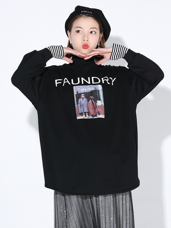 拼出完美2022秋冬季黑色T恤