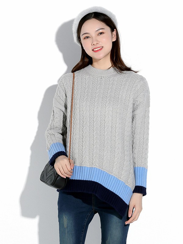 拼出完美女装2022秋冬季藏蓝色长裤