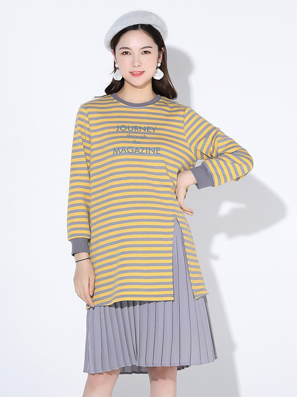 拼出完美女装2022秋冬季灰色百褶裙