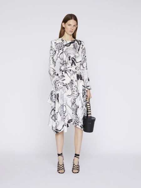 斯特拉·麦卡特尼2022春夏季白色连衣裙