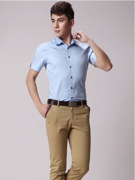 seno2022春夏季蓝色衬衫