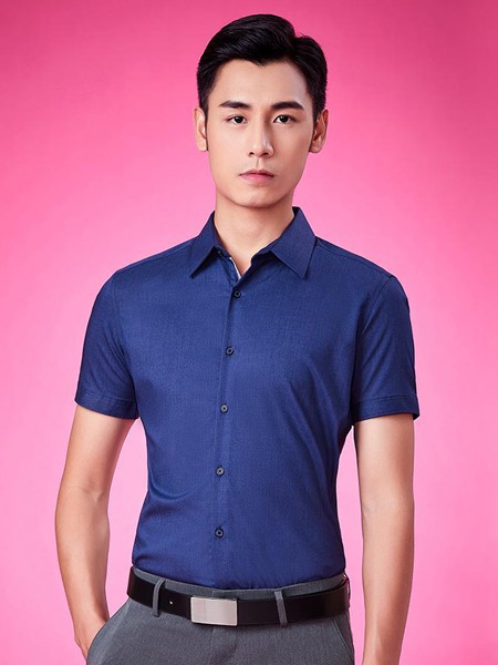 seno2022春夏季藏蓝色衬衫