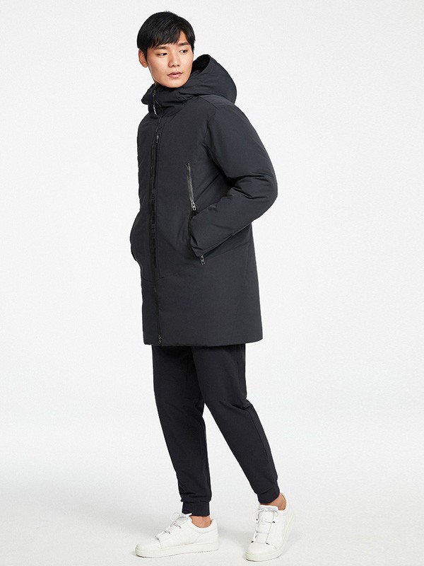 kolonsport运动装2021秋冬季黑色派克服