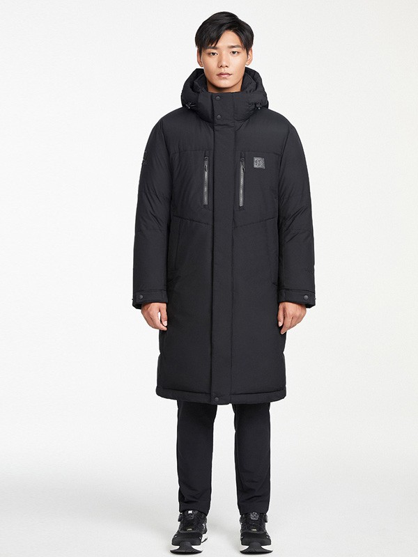 kolonsport运动装2021秋冬季黑色派克服