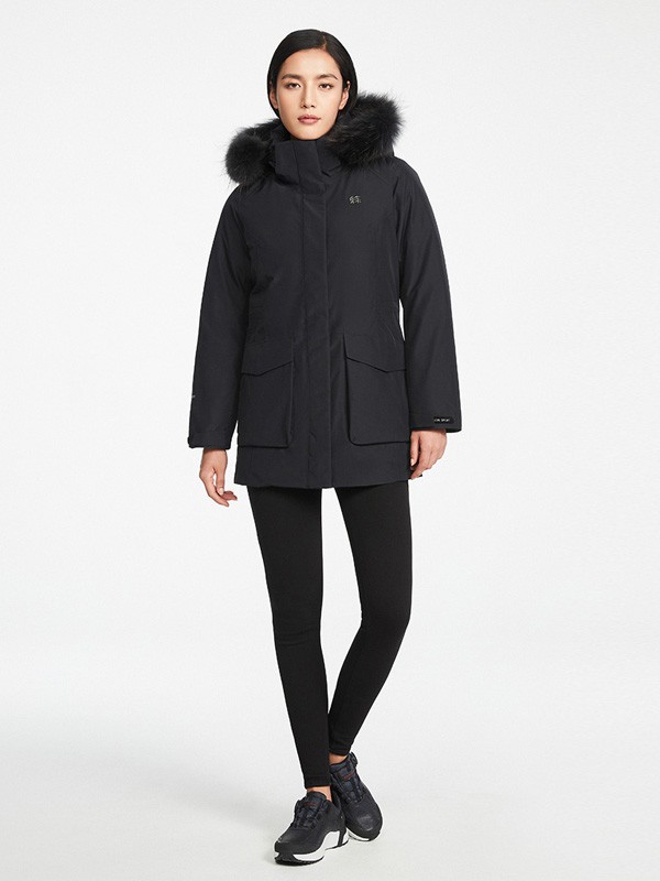 kolonsport运动装2021秋冬季黑色棉服