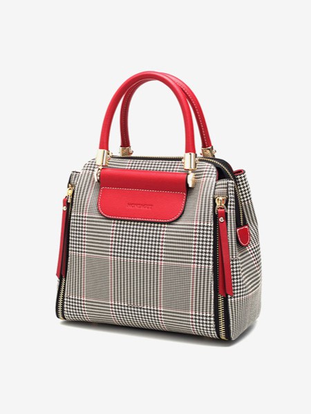 梦特娇包包2022灰色手提包