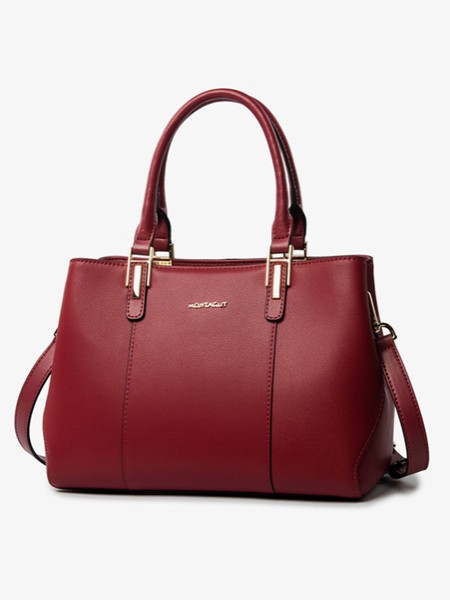 梦特娇包包2022红色手提包