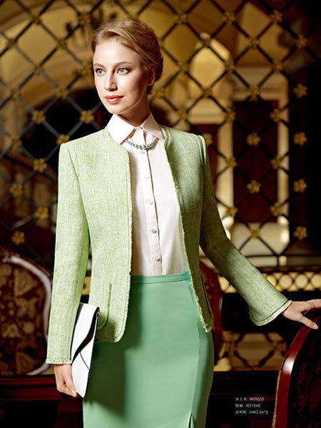 圣凯诺2022春夏季绿色包臀裙