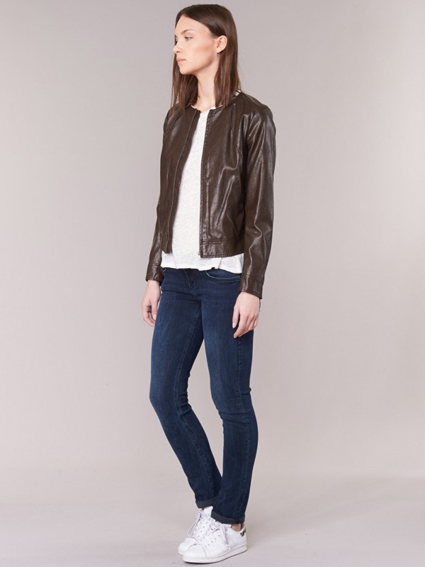 贝纳通女装2021秋冬季藏蓝色长裤