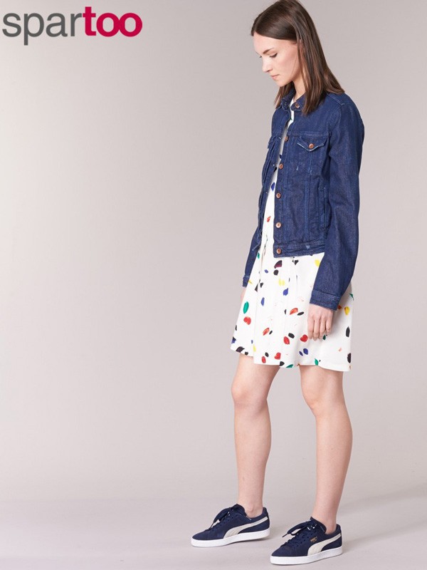 贝纳通女装2021秋冬季白色连衣裙