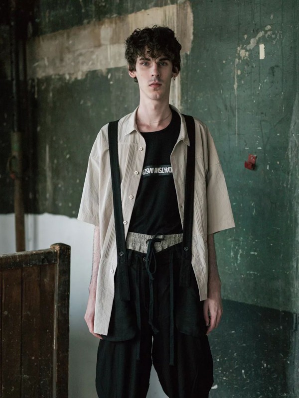 ZiggyChen休闲装2022春夏季黑色T恤