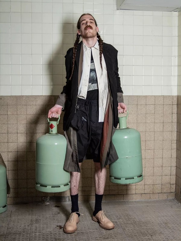 ZiggyChen休闲装2022春夏季黑色短裤