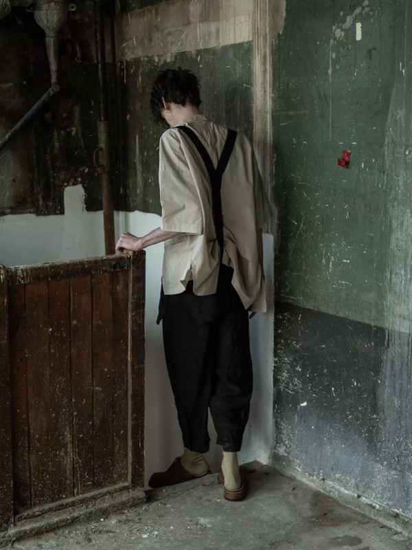 ZiggyChen休闲装2022春夏季黑色长裤