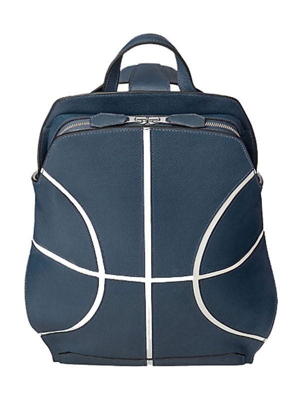 爱马仕2022蓝色双肩包