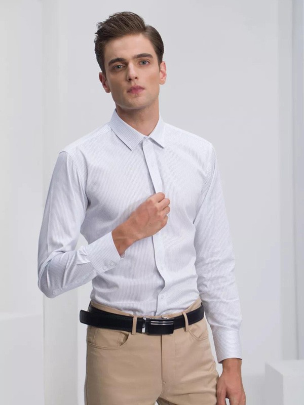 巴蒂米澜男装2022春夏季白色衬衫