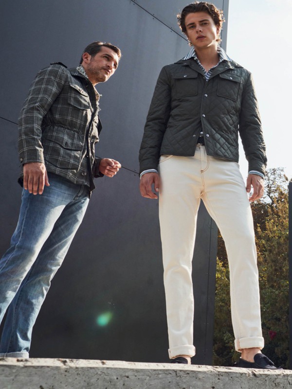 ISAIA2021秋冬季白色长裤