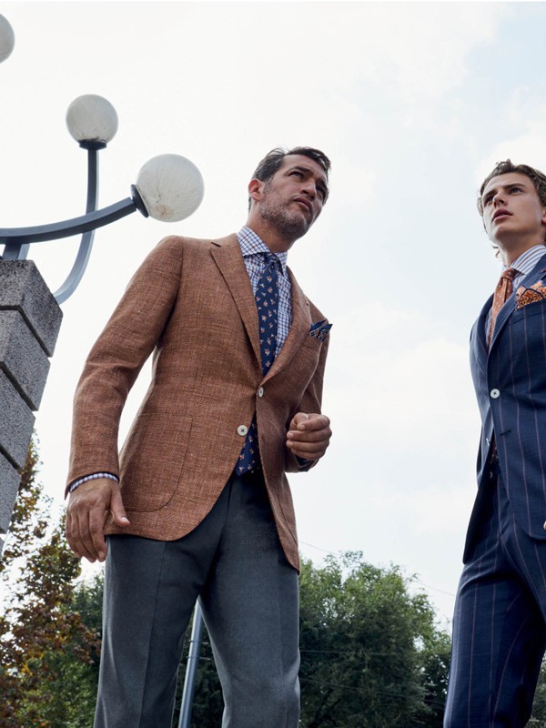 ISAIA2021秋冬季橙色西装