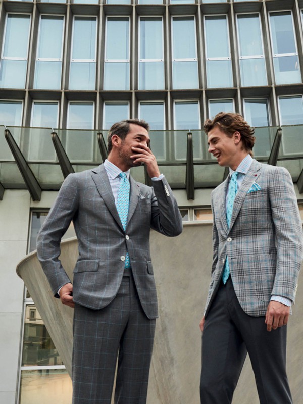 ISAIA2021秋冬季灰色西装