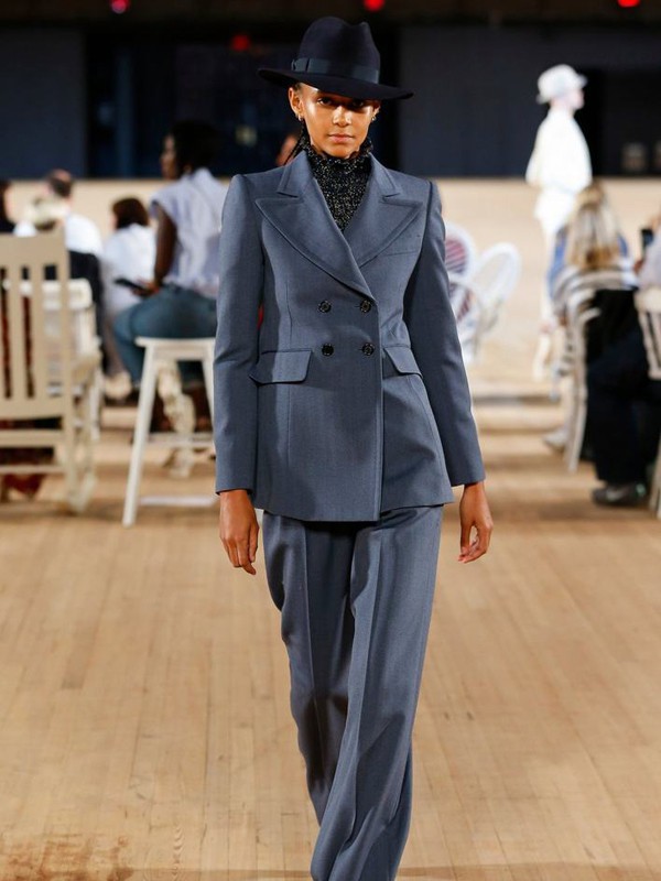 马克雅各布斯2022秋冬季蓝色西装