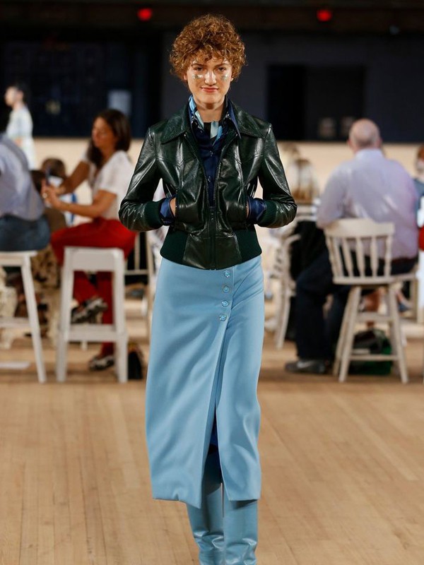 马克雅各布斯休闲装2022秋冬季黑色皮衣