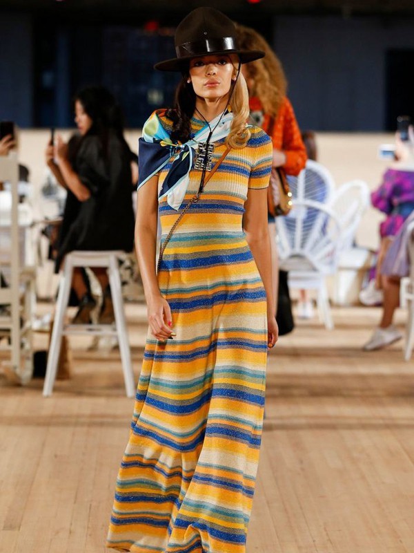 马克雅各布斯休闲装2022春夏季黄色连衣裙