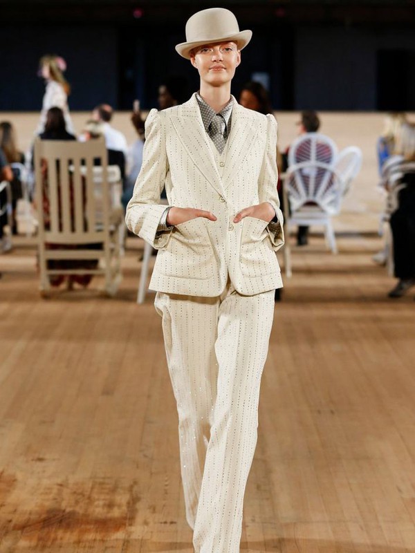 马克雅各布斯休闲装2022秋冬季白色西装