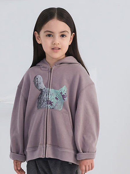 Topkidz2021秋冬季紫色外套