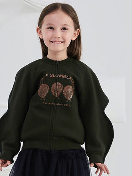 Topkidz2021秋冬季墨绿色T恤