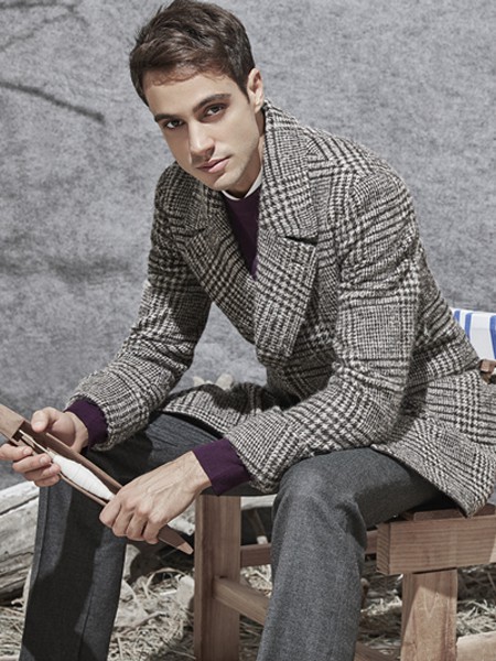 凯文凯利2021秋冬季灰色大衣