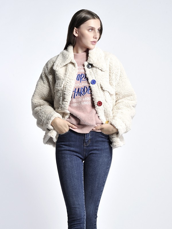 ENDEAR女装2021秋冬季粉色T恤