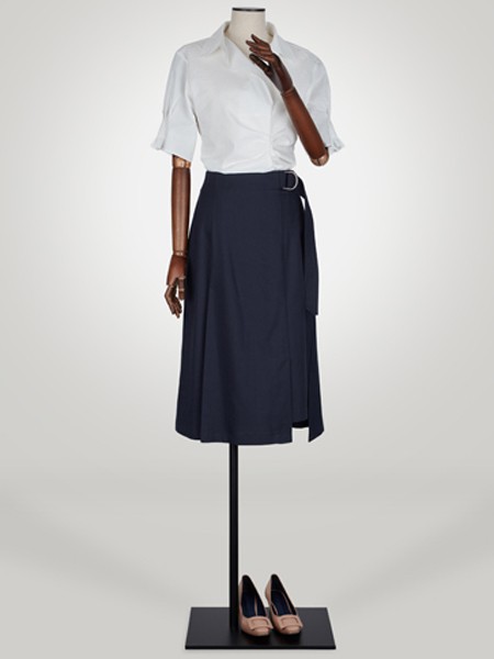 'SSOLEZIA女装2022春夏季黑色包臀裙