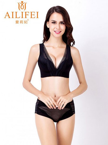 爱莉妃内衣2022春夏季黑色时尚内衣