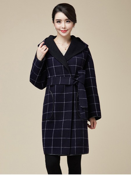 沐蕾迪2021秋冬季黑色大衣