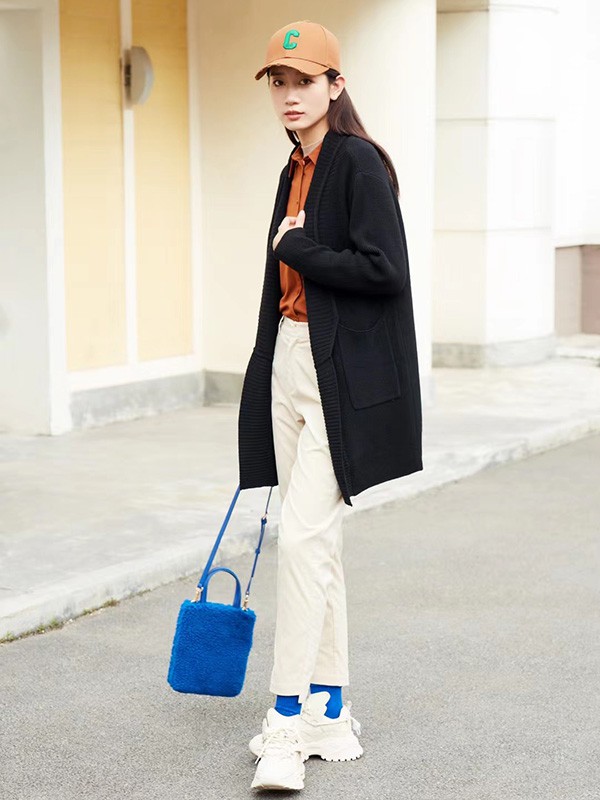 注释ANNOTATE女装2022秋冬季白色长裤