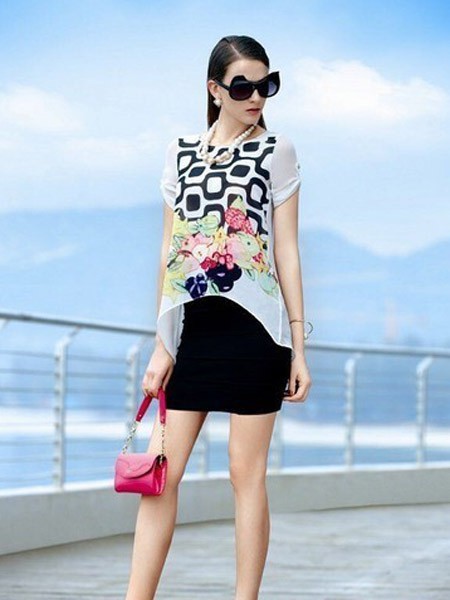 夏菲妮2022春夏季黑色包臀裙