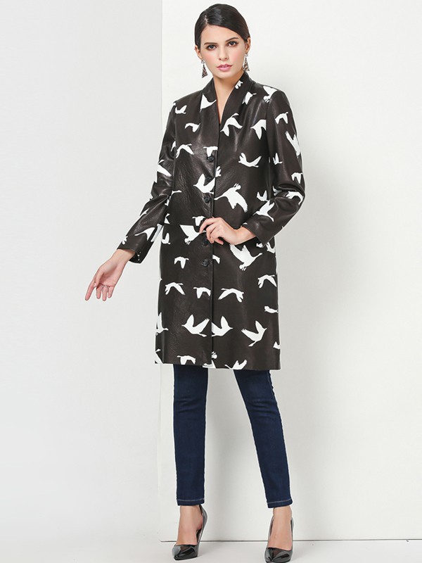 真仕漫女装2021秋冬季咖啡色大衣