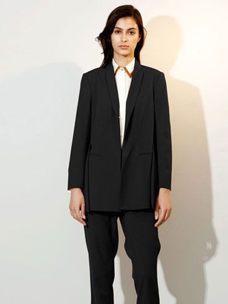 E女装2021秋冬季黑色西装