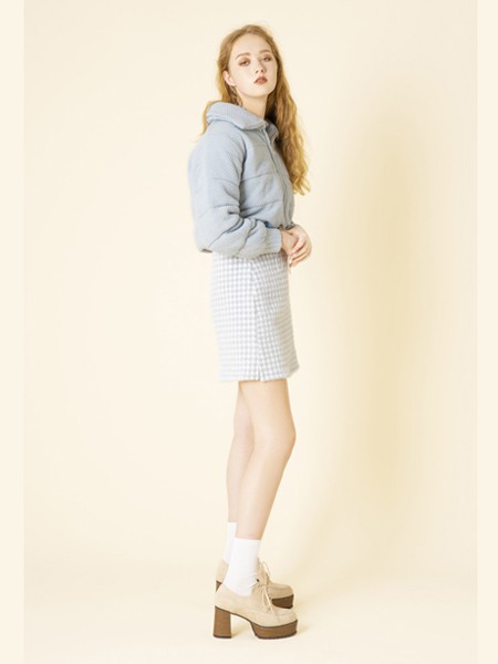 Dazzlin女装2022秋冬季蓝色外套