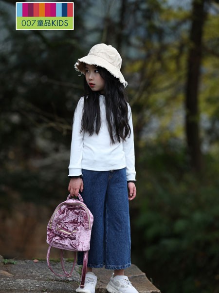 童品2021秋冬季藏蓝色长裤