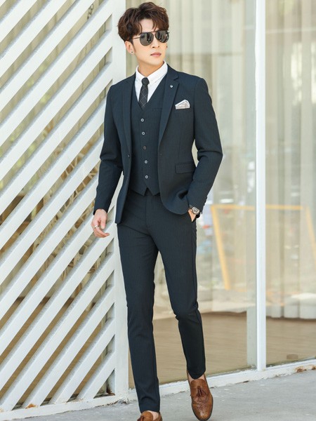 博铂男装2022春夏季黑色西装