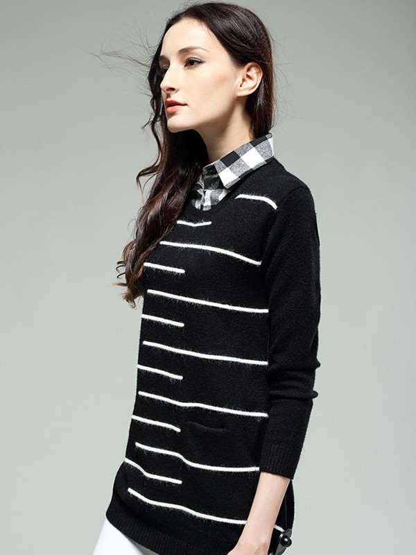 吻时尚2021秋冬季黑色T恤