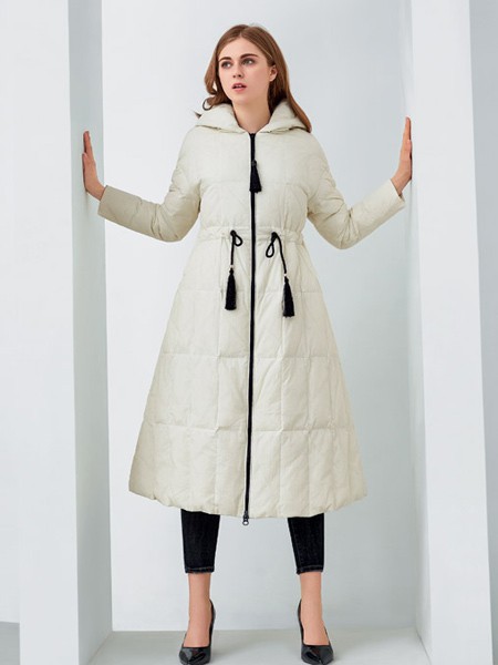 欧米媞女装2021秋冬季白色棉服