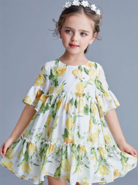 安娜与艾伦2022春夏季绿色连衣裙