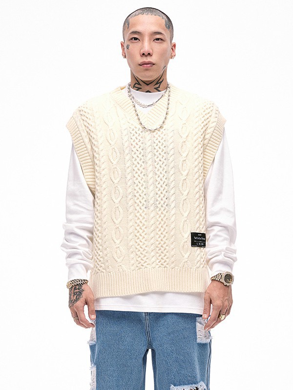 SUNTLAB2021秋冬季米色背心