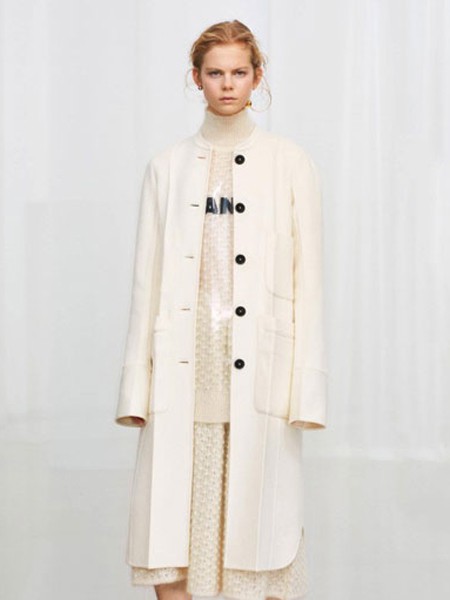 摩登瑞尔MODENRIVER女装2022秋冬季白色大衣